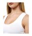 Juice Womens/Ladies Mazey Cropped Tank Top (White) - UTBG512
