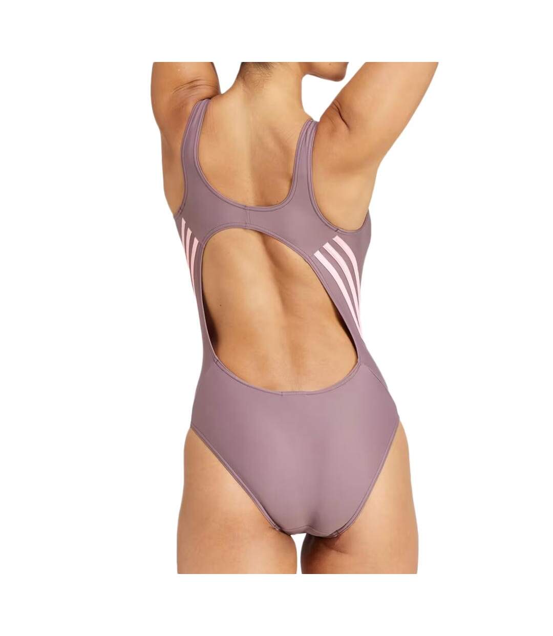 Maillot de bain violet femme adidas 3s swimsuit-2