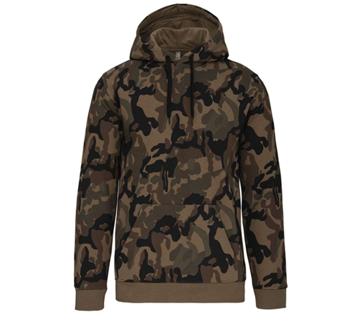 Sweat-shirt à capuche - Unisexe - K476 - vert olive camo-1