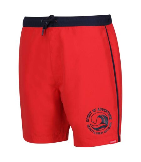 Mens bentham swim shorts high risk red/navy Regatta