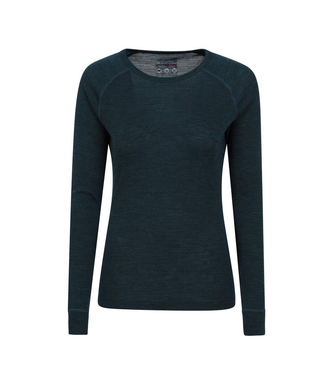Haut Thermique Merino Femme Bleu Sarcelle Mountain Warehouse-1