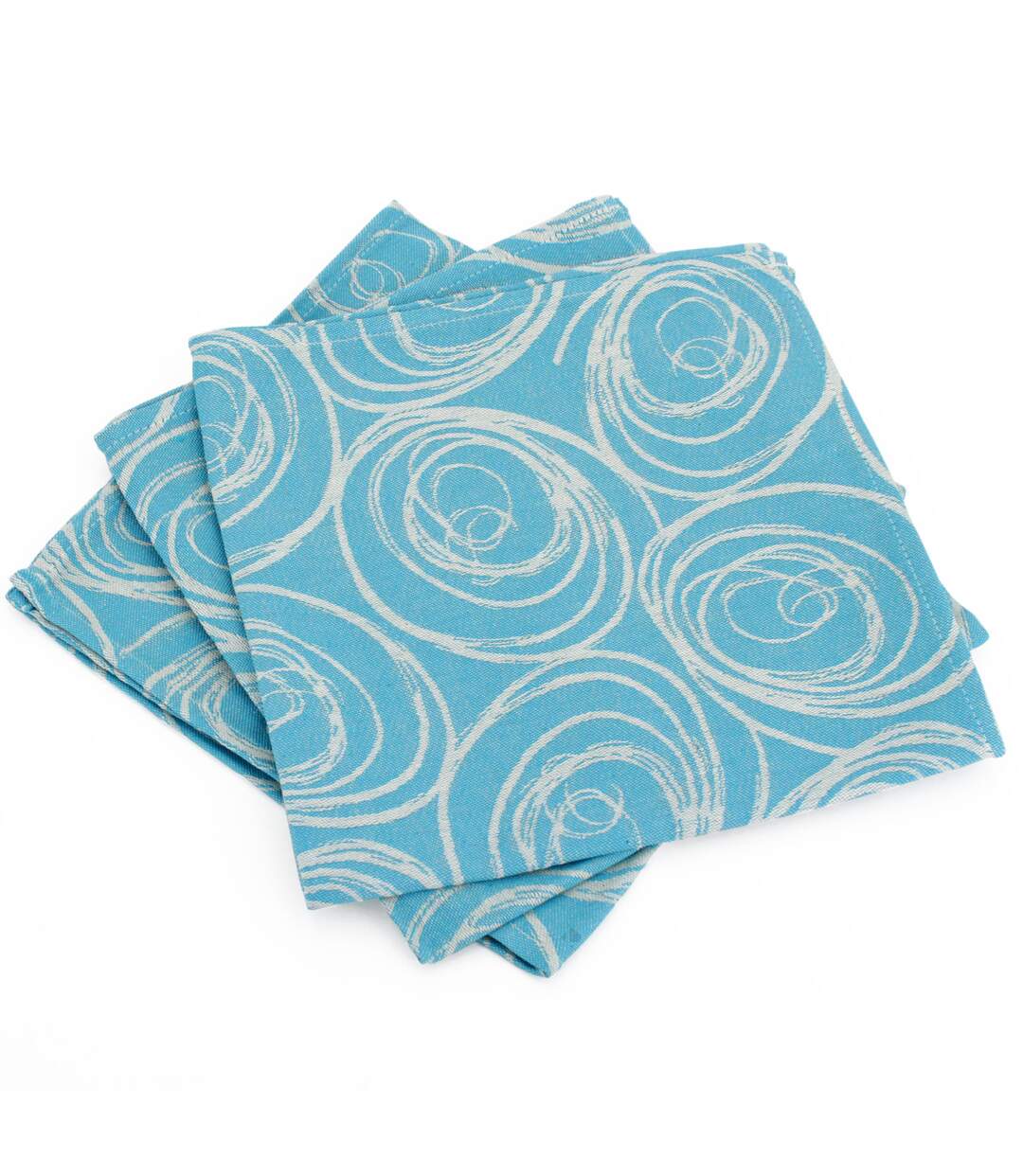 Lot de 3 serviettes table Jacquard SPIRALE