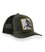 Casquette trucker avec filet avec écusson animal Black Stallion Hatfield-2
