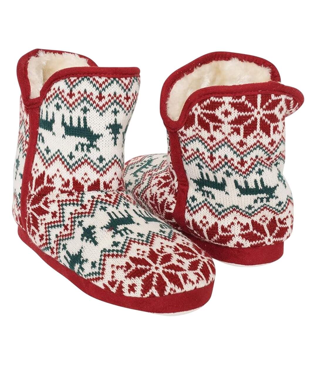 Chaussons Bottines Motif/style Festif Femme Multicolore Keanu-4