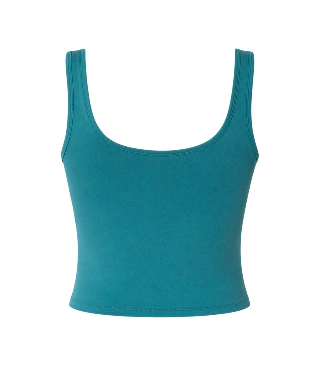 Womens/ladies Motion Performance Cropped Vest Top Green Under Armour-2
