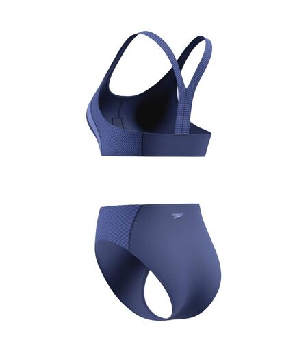 Womens/ladies Quantum Splice Bikini Set Blue Speedo
