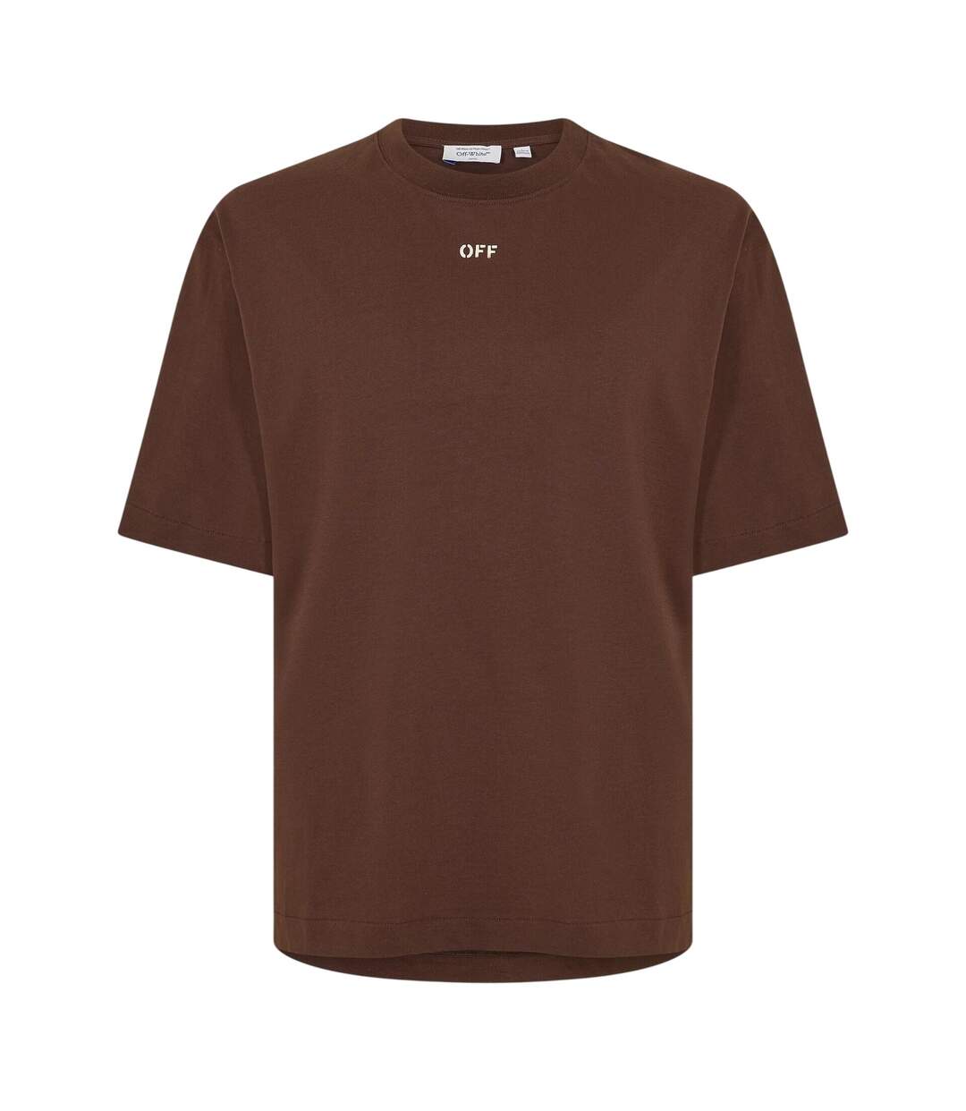 T-shirt Motif/style Imprimé Flèche Homme Marron Crème Off-White-2