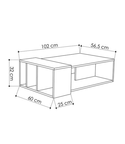 Table basse design bois Anita