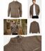 Cardigan Full Zip Homme Ledertys Marron en Laine LY0717-3