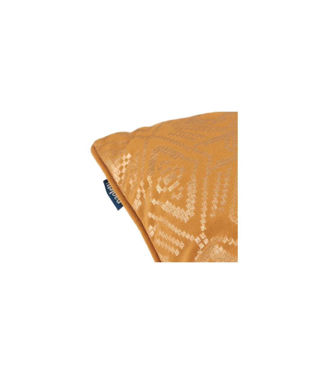 Tayanna velvet metallic cushion cover 50cm x 50cm mustard Paoletti