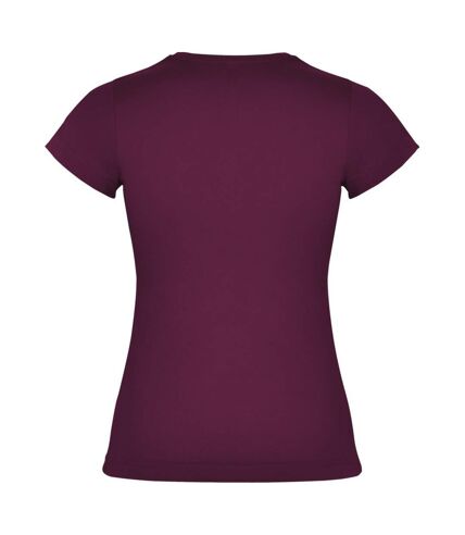 Roly Womens/Ladies Jamaica Short-Sleeved T-Shirt (Burgundy) - UTPF4312
