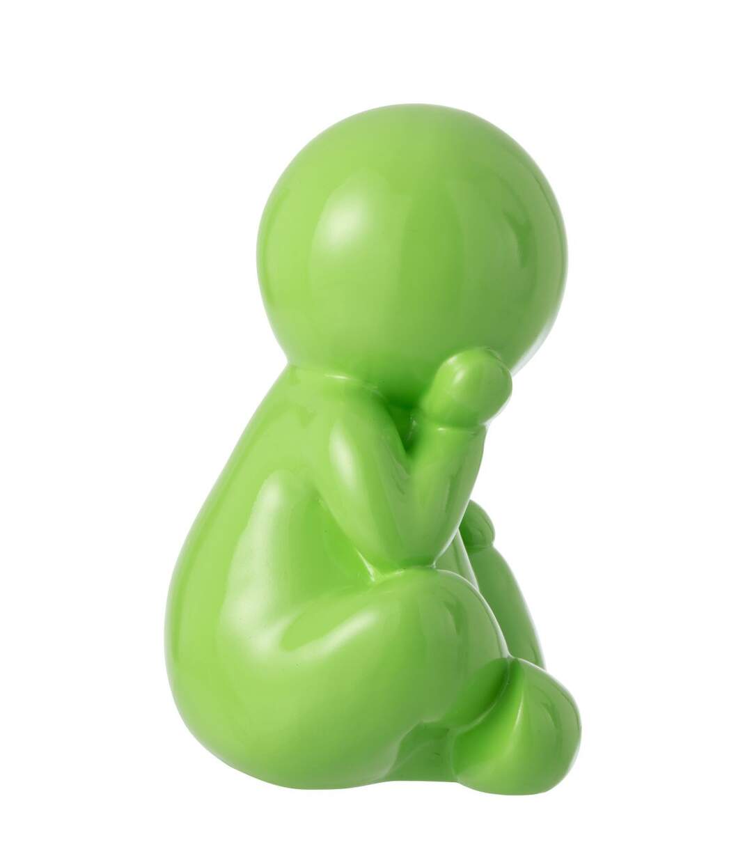 Statuette Déco Unie Marcel 35cm Vert-2