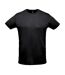 T-shirt Sprint Adulte Noir SOLS-1