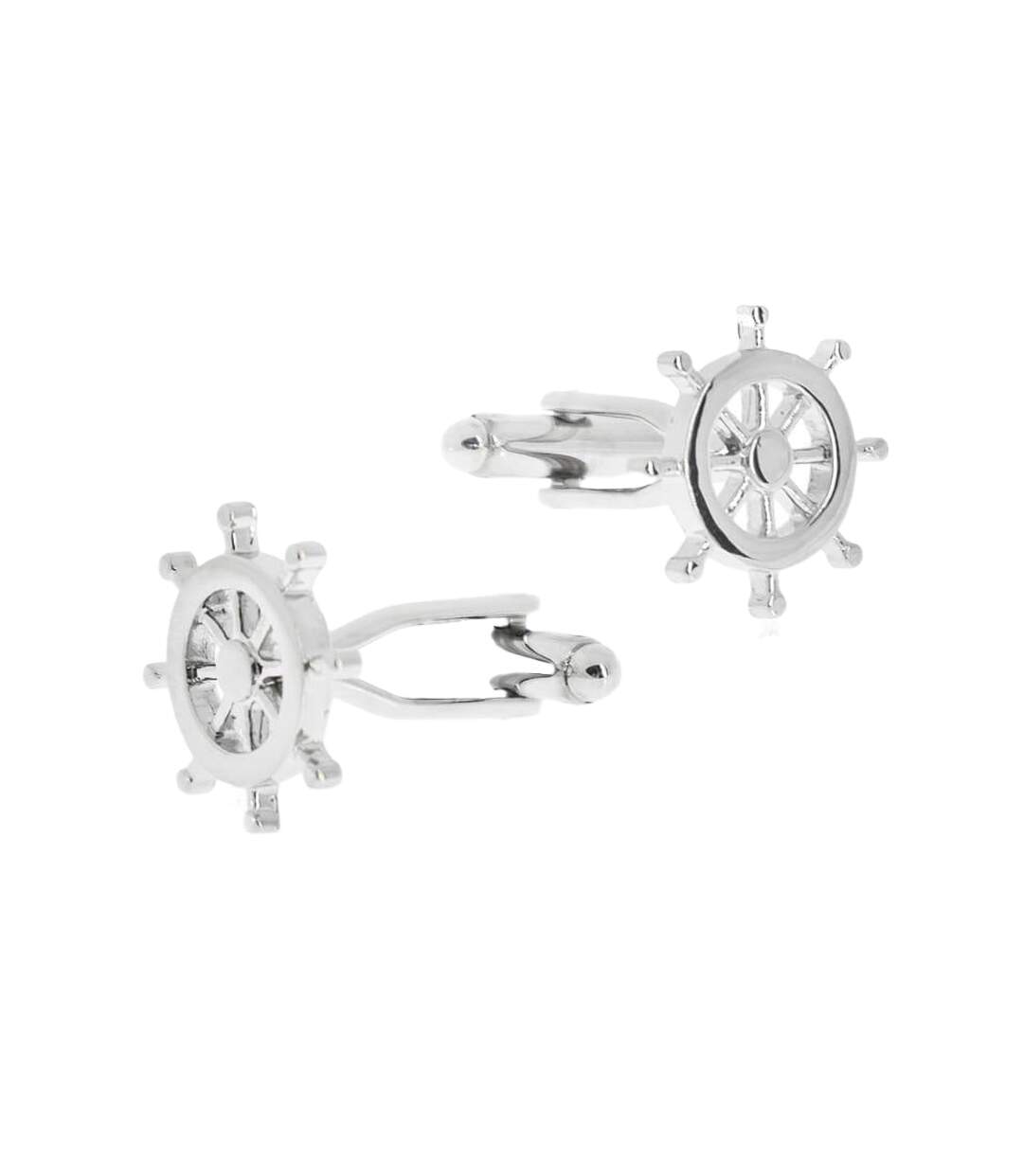 Nautical Cufflinks One Size Silver Di Selentino-1