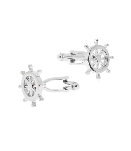 Nautical Cufflinks One Size Silver Di Selentino