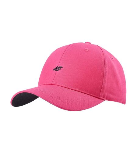 Casquette De Baseball Motif/style Logo Brodé Rouge 4F