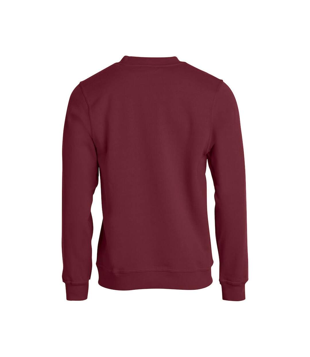 Sweat basic adulte bordeaux Clique-2