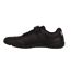 Womens/ladies Fulham Leather Hook And Loop Trainers Black Lavender Lonsdale-3