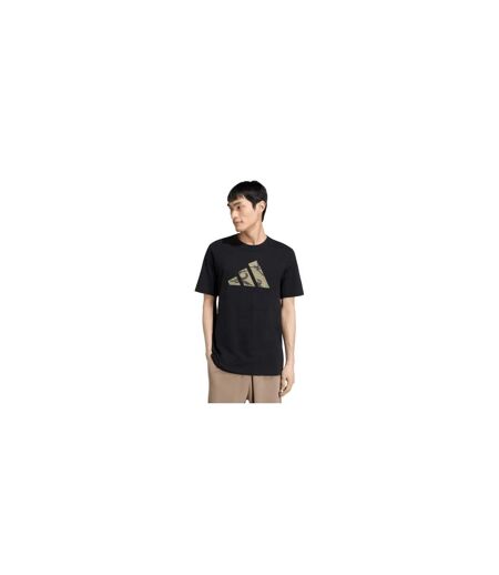 T-shirt Motif/style Logo Camouflage Homme Noir Adidas