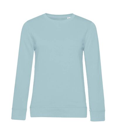 B&C Womens/Ladies Organic Sweatshirt (Duck Egg Blue)