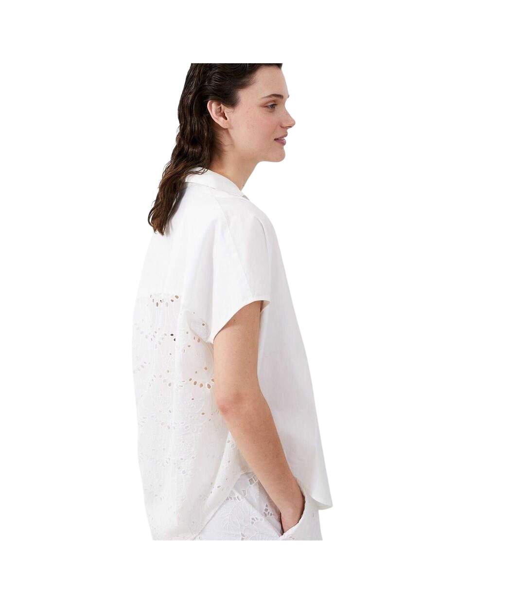 Blouse Motif/style Brodé Femme Blanc French Connection-4