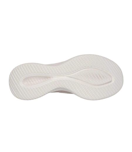 Womens/ladies Ultra Flex 3.0 Brilliant Trainers Beige Skechers
