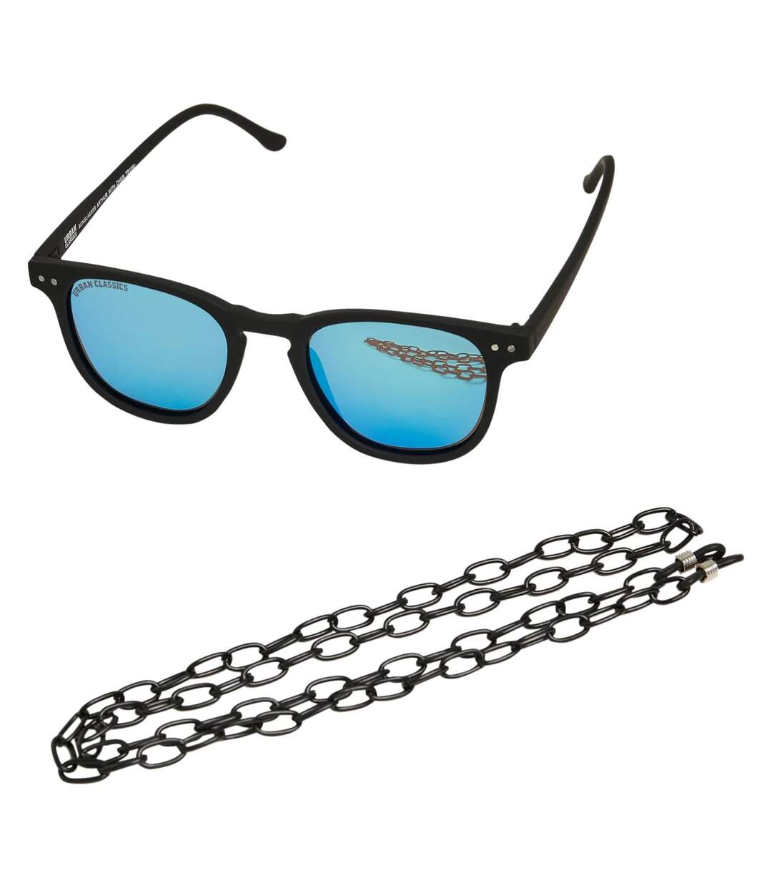 Lunettes De Soleil Avec Chaîne Arthur Adulte Taille Unique Noir Bleu Urban Classics-1