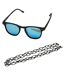 Lunettes De Soleil Avec Chaîne Arthur Adulte Taille Unique Noir Bleu Urban Classics-1