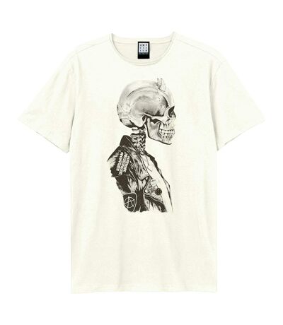 Unisex Adult Death Of Punk Rock T-shirt Vintage White Amplified