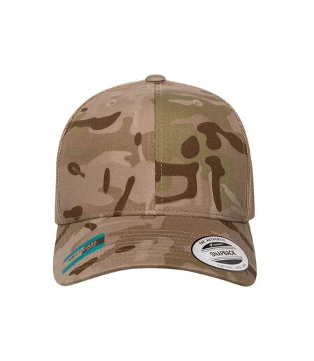 Casquette Trucker Yp Classics Brun Clair Flexfit