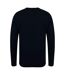 Henbury Mens 12 Gauge Fine Knit V-Neck Jumper/Sweatshirt (Black)