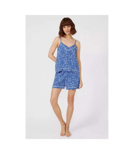 Debenhams Womens/Ladies Meadow Viscose Pajama Top (Bright Blue) - UTDH5630