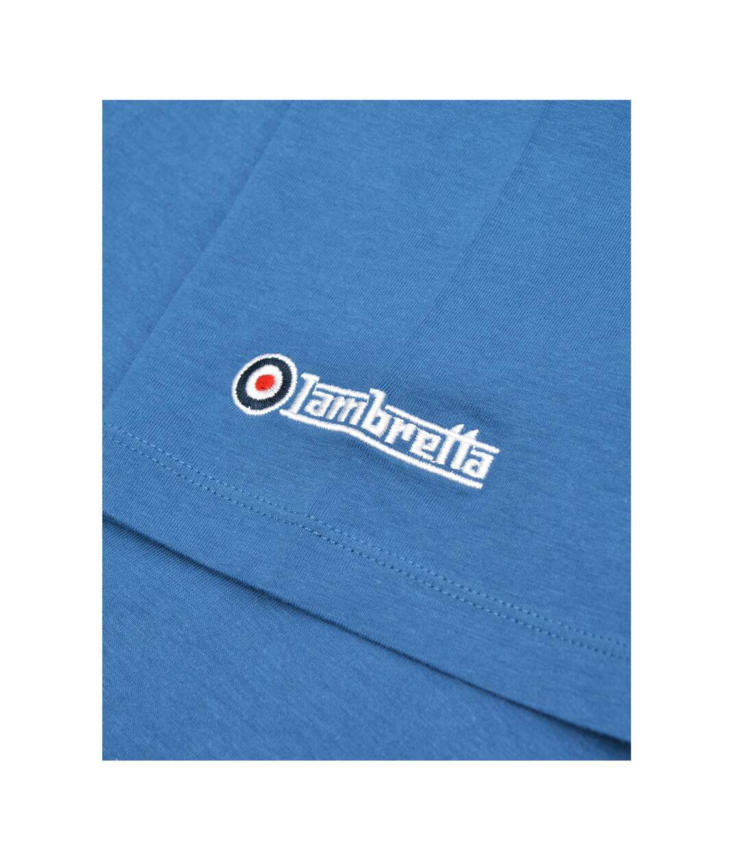 Mens Flag Regular T-shirt Blue Lambretta-4