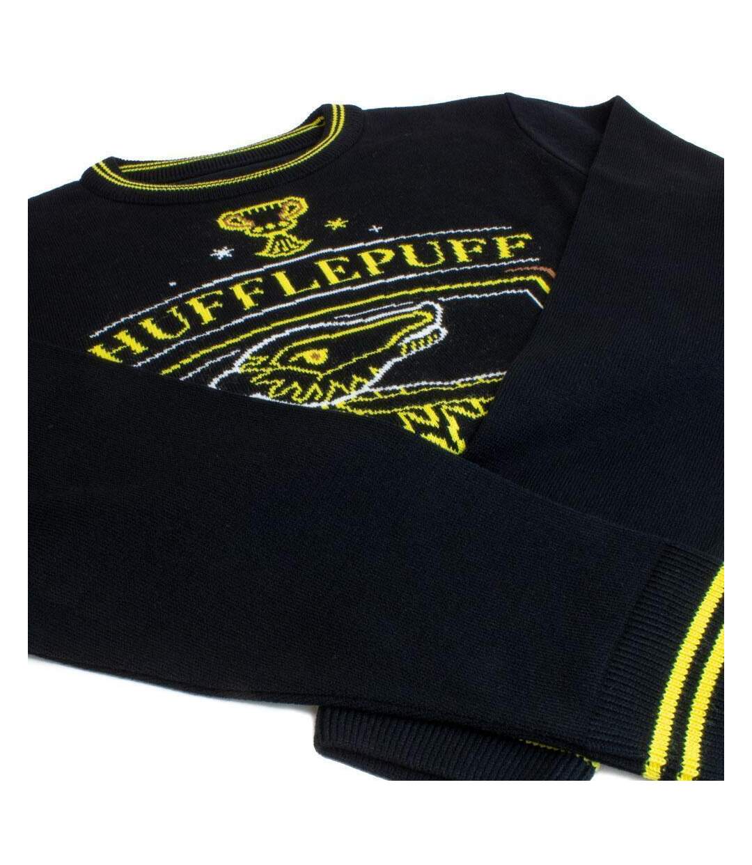 Harry Potter - Pull - Adulte (Noir / Jaune) - UTHE680-3