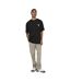 Mens Plain Straight Cargo Trousers Chinchilla Only-4
