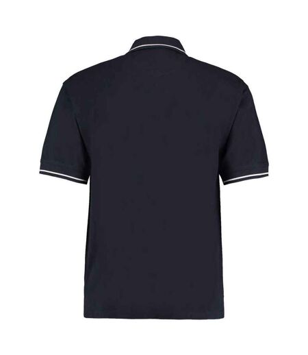 Polo homme bleu marine / blanc Kustom Kit