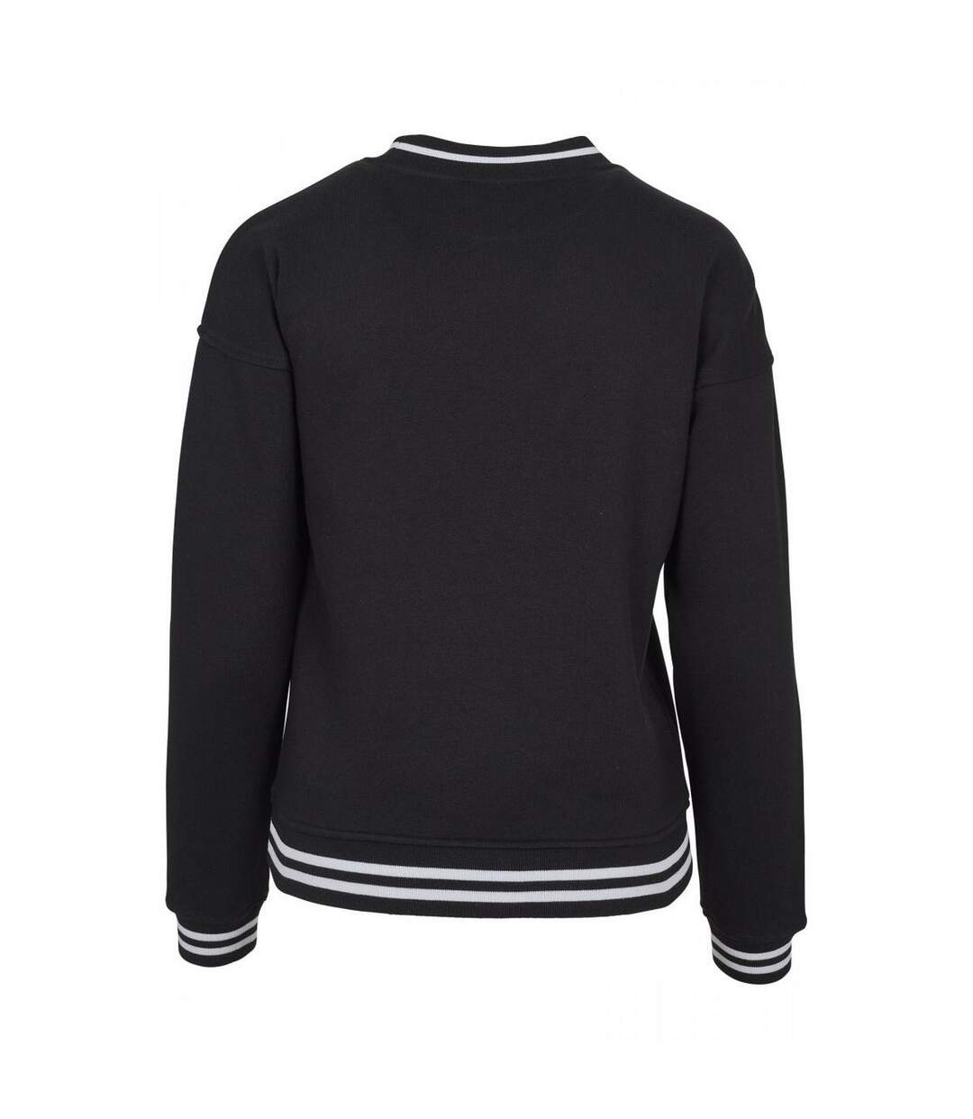 Pull College Femme Noir Blanc Build Your Brand-2