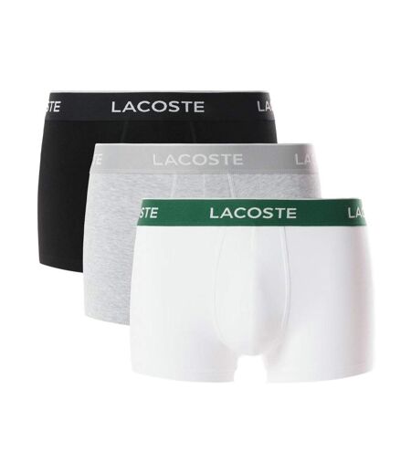 X3 sous-vêtement gris/blanc/noir homme lacoste stret - l