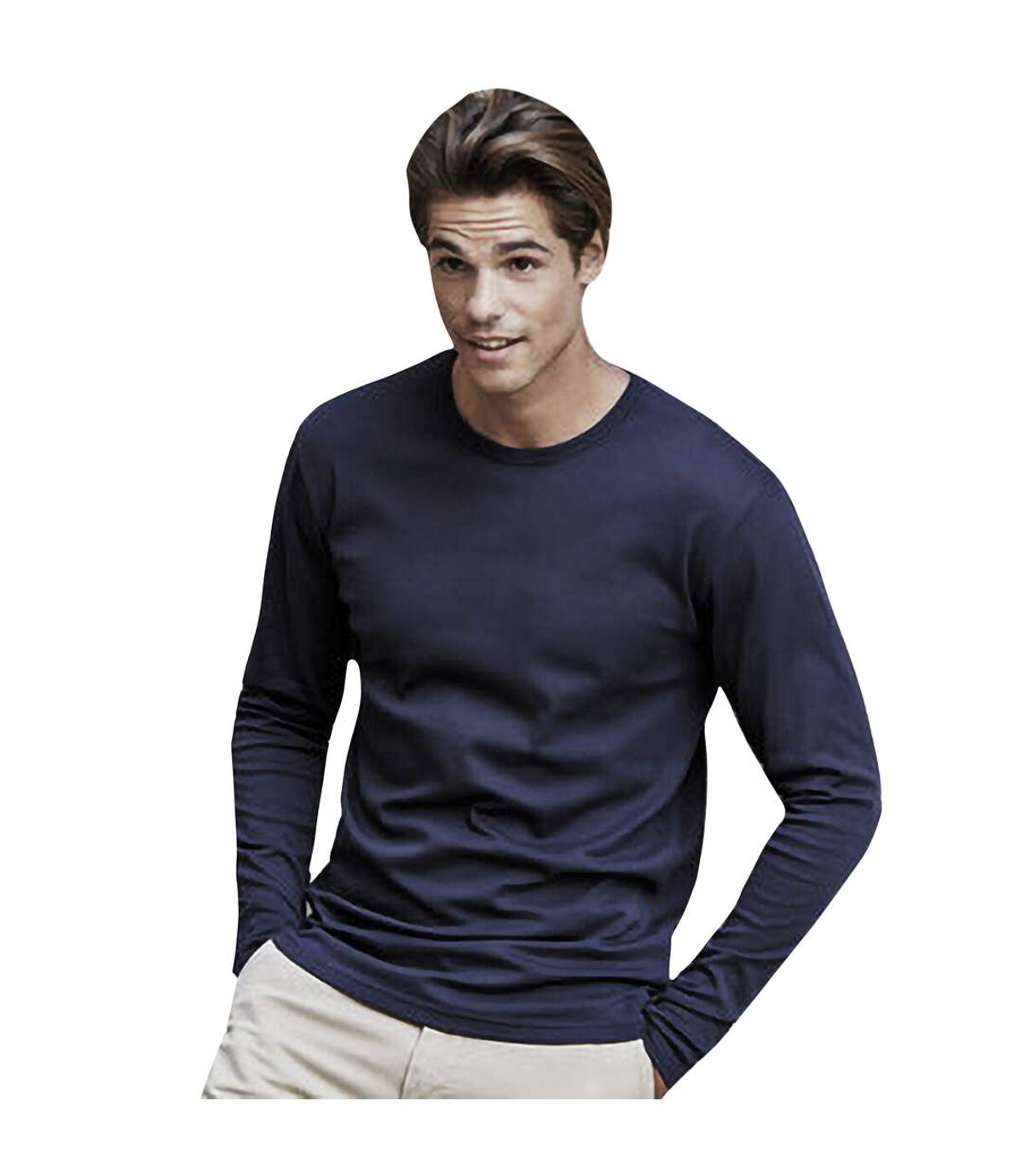 Tee Jays - T-shirt à manches longues - Homme (Bleu marine) - UTBC3312