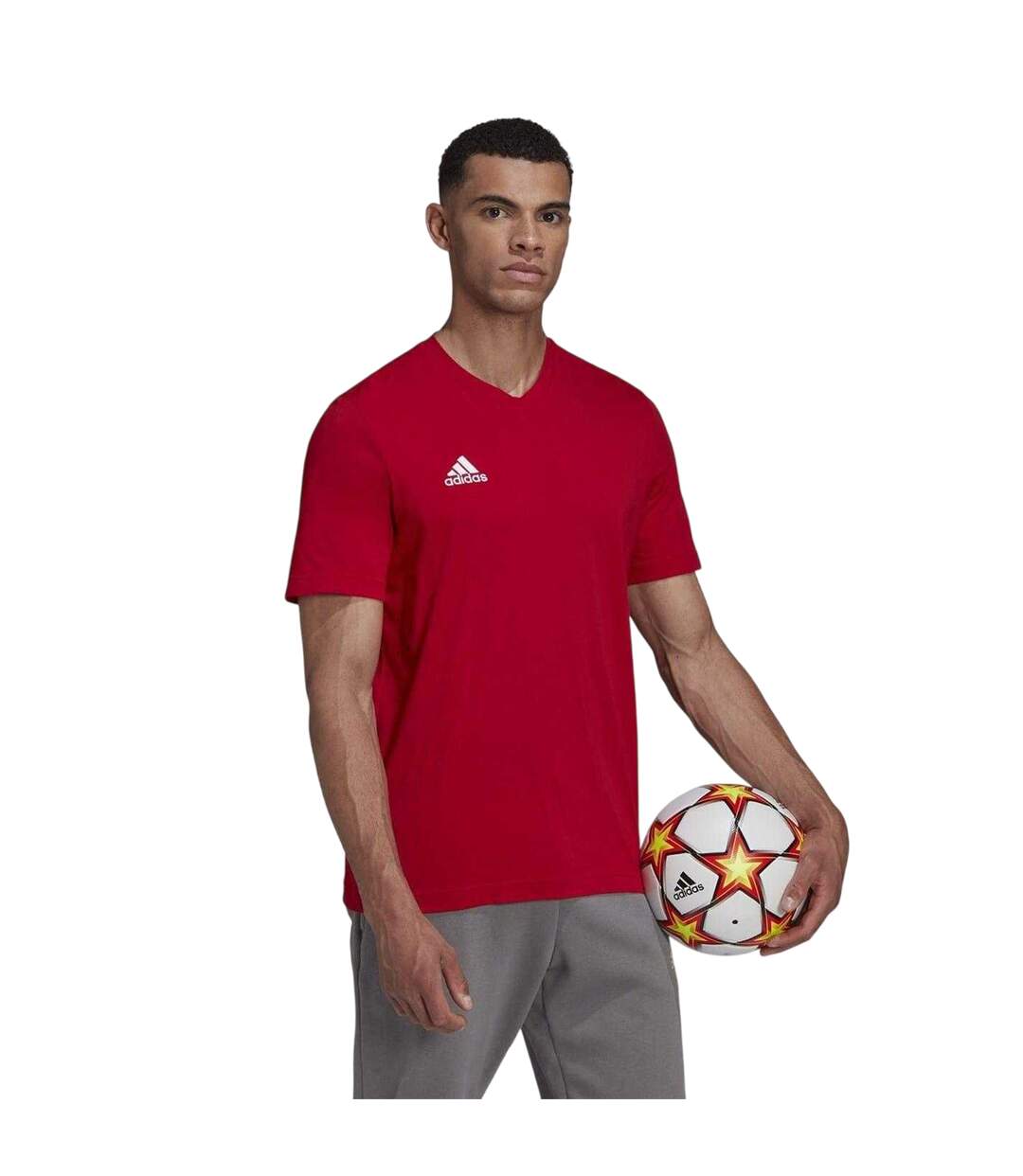 T-shirt Entrada Homme Rouge Adidas-1