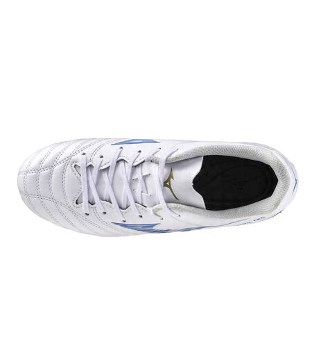 Childrens/kids Monarcida Neo Iii Select Synthetic Leather Firm Ground Football Boots White Mizuno