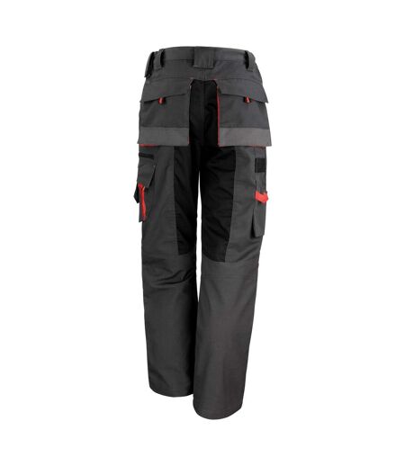 Result - Pantalon de travail (entrejambe 81cm) - Homme (Gris/Noir) - UTBC2801