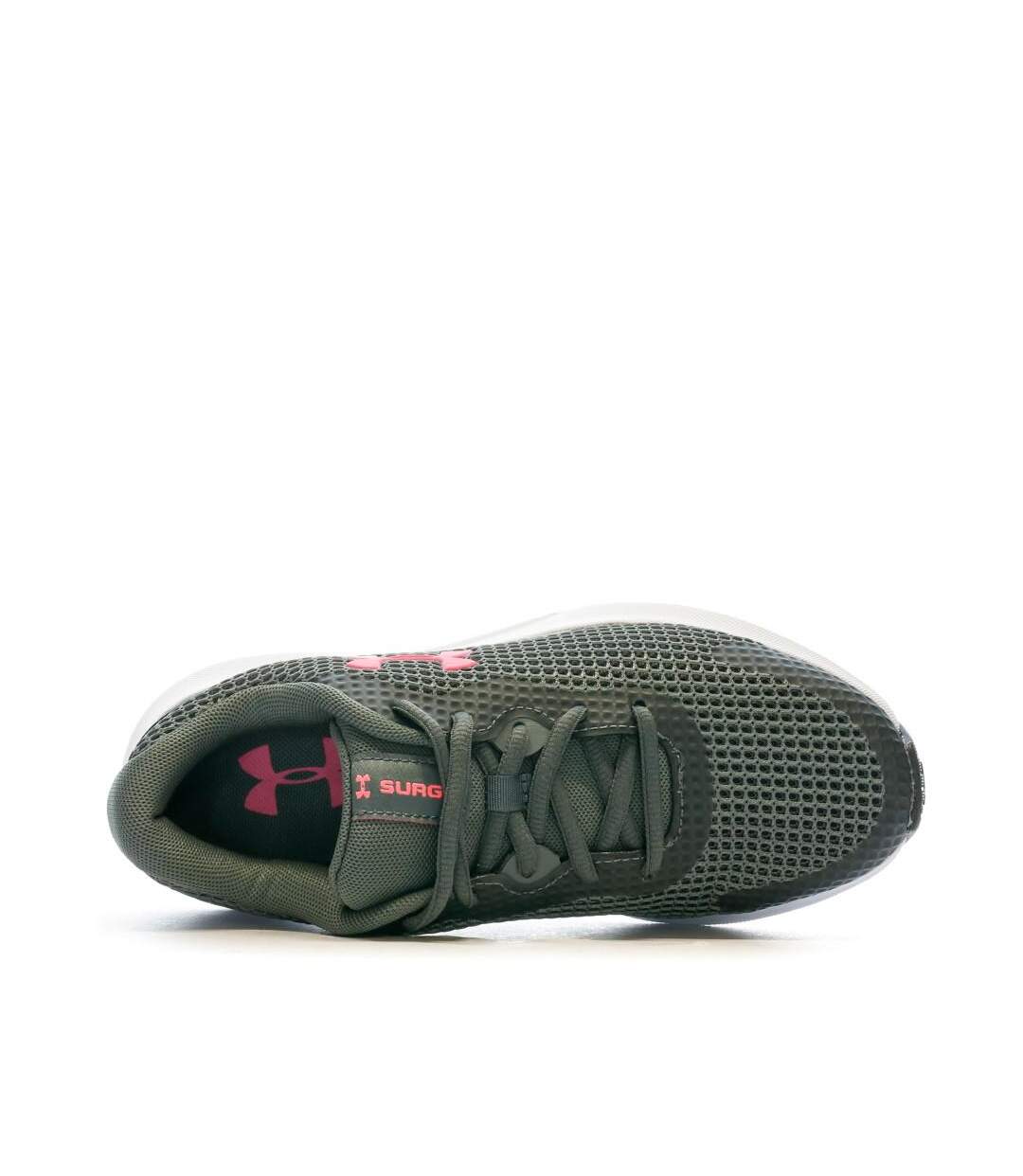 Chaussures de running gris/rose femme under armour surge 3-4