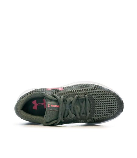Chaussures de running gris/rose femme under armour surge 3