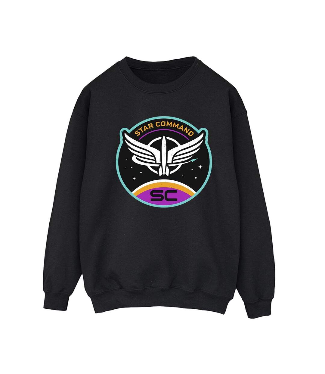 Disney Sweat-shirt Lightyear Star Command Circle Womens/Ladies (Noir) - UTBI25060-1