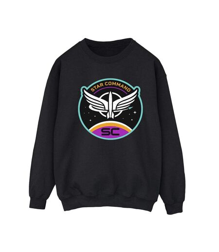 Disney Sweat-shirt Lightyear Star Command Circle Womens/Ladies (Noir) - UTBI25060