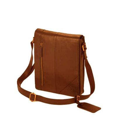 Eastern Counties Leather Narrow Messenger Bag (Tan) (One size) - UTEL153