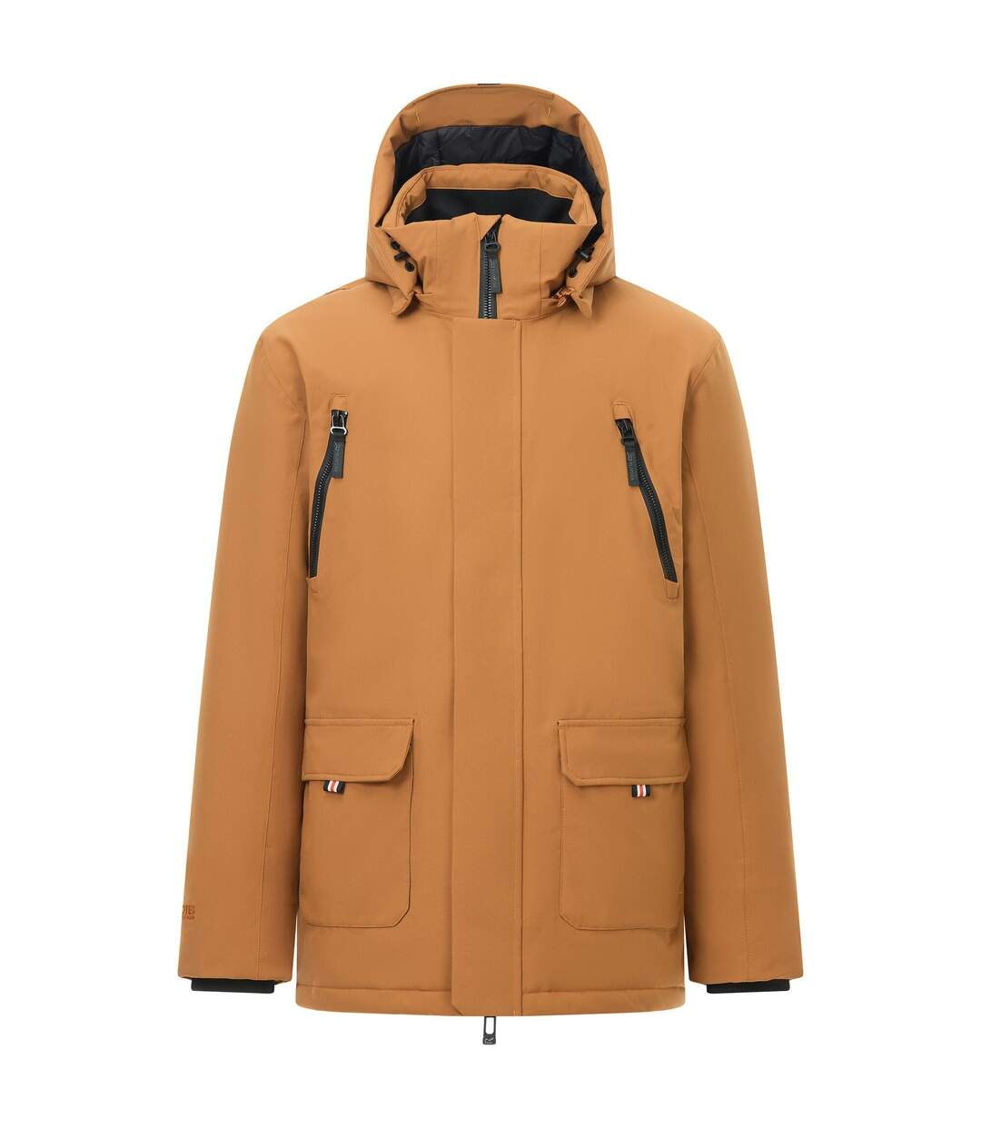Veste Imperméable, Unie Et Isolante À Capuche Marron Homme Marron Jaune Regatta-2
