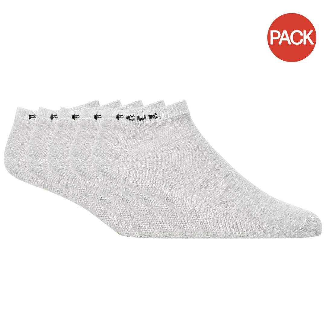 Socquettes homme gris clair / noir FCUK