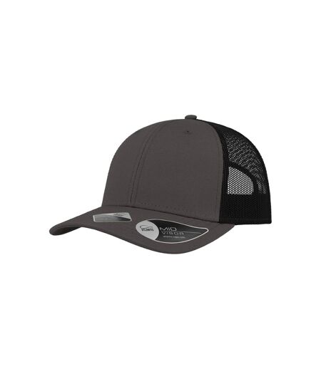Casquette De Baseball Three Gris Foncé Noir Atlantis Headwear